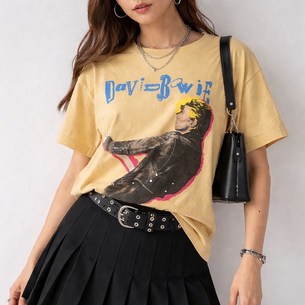 Lucky Brand x David Bowie 2021 Graphic Tee XXL NWOT Rock Band Shirt